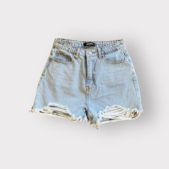 Missguided Jean Shorts Blue - Picture 1 of 6